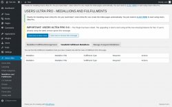 Page screenshot: Users Ultra → Medallions and Fulfillments → View/Edit Fulfillment Medallions