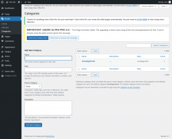 Page screenshot: Media → Categories
