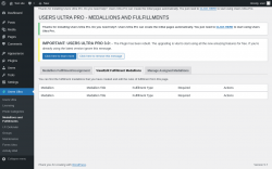 Page screenshot: Users Ultra → Medallions and Fulfillments → View/Edit Fulfillment Medallions