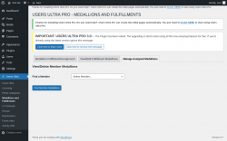 Page screenshot: Users Ultra → Medallions and Fulfillments → Manage Assigned Medallions