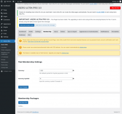 Page screenshot: Users Ultra → Membership