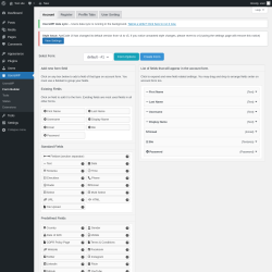 Page screenshot: UsersWP &rarr; Form Builder
