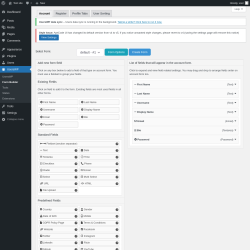 Page screenshot: UsersWP &rarr; Form Builder