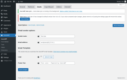 Page screenshot: UsersWP &rarr; Emails