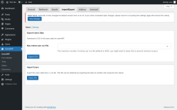 Page screenshot: UsersWP &rarr; Import/Export