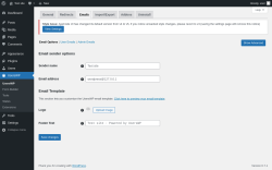 Page screenshot: UsersWP &rarr; Emails