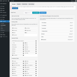 Page screenshot: UsersWP &rarr; Form Builder