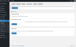 Page screenshot: UsersWP &rarr; Import/Export