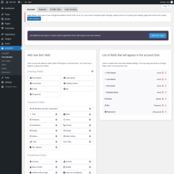 Page screenshot: UsersWP &rarr; Form Builder