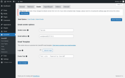 Page screenshot: UsersWP &rarr; Emails