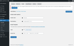 Page screenshot: UsersWP &rarr; Emails