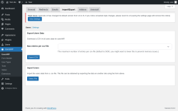 Page screenshot: UsersWP &rarr; Import/Export