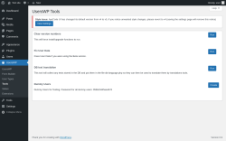 Page screenshot: UsersWP → Tools