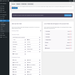 Page screenshot: UsersWP &rarr; Form Builder
