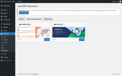 Page screenshot: UsersWP &rarr; Extensions &rarr; Recommended plugins