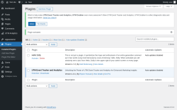 Page screenshot: Plugins ‹ Test site — WordPress