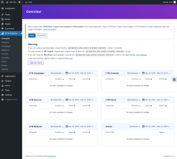 Page screenshot: UTM Analytics