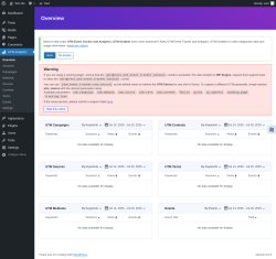 Page screenshot: UTM Analytics