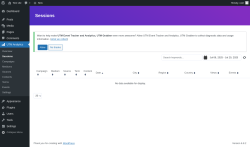 Page screenshot: UTM Analytics → Sessions