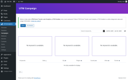Page screenshot: UTM Analytics → Campaigns