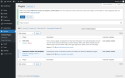 Page screenshot: Plugins ‹ Test site — WordPress