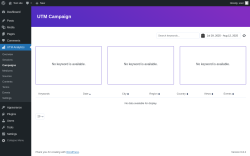 Page screenshot: UTM Analytics → Campaigns
