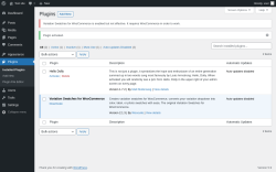 Page screenshot: Plugins &lsaquo; Test site &mdash; WordPress