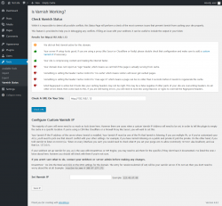 Page screenshot: Tools &rarr; Varnish Status