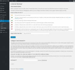 Page screenshot: Tools &rarr; Varnish Status