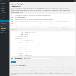 Page screenshot: Tools &rarr; Varnish Status