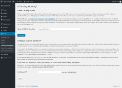 Page screenshot: Tools &rarr; Varnish Debugging