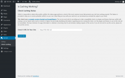 Page screenshot: Varnish &rarr; Check Caching