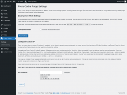 Page screenshot: Proxy Cache