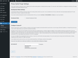 Page screenshot: Proxy Cache
