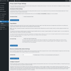 Page screenshot: Proxy Cache