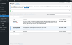 Page screenshot: Plugins &lsaquo; Test site &mdash; WordPress