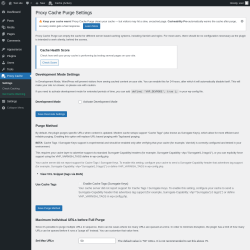 Page screenshot: Proxy Cache