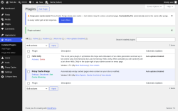 Page screenshot: Plugins &lsaquo; Test site &mdash; WordPress