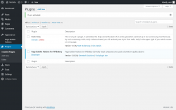 Page screenshot: Plugins ‹ Test site — WordPress