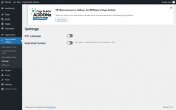 Page screenshot: Page Builder Addons → Settings
