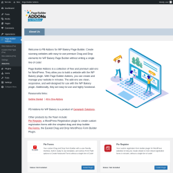 Page screenshot: Page Builder Addons → About Us