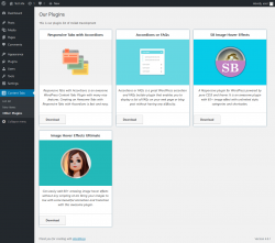 Page screenshot: Content Tabs → Other Plugins