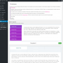 Page screenshot: Content Tabs → Import Templates