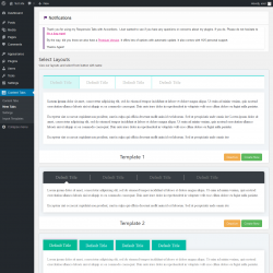Page screenshot: Content Tabs → New Tabs