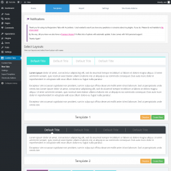 Page screenshot: Content Tabs → New Tabs