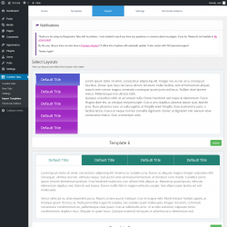 Page screenshot: Content Tabs → Import Templates