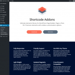 Page screenshot: Content Tabs → Shortcode Addons
