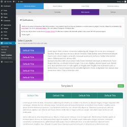 Page screenshot: Content Tabs → Import Templates