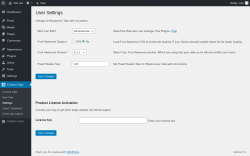 Page screenshot: Content Tabs → Settings