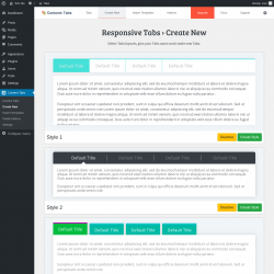 Page screenshot: Content Tabs → Create New